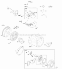 Blower HousingShrouds Flywheel Rewind Starter Diagram and Parts List for 20P414-0021-E1  Briggs and Stratton Engine